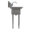 Amgood Stainless Steel 1 Compartment Utility Sink with 10 in. Left and Right Drainboards and Faucet SINK 101410-10LR - FAUCET - alternate 5